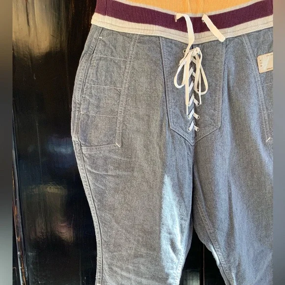 KAPITAL Denim Riding Lace Up Pants - Picture 4 of 11